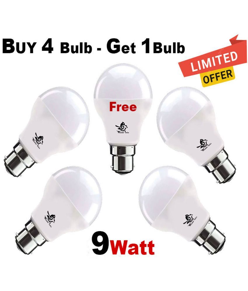     			Newtal India 9W Cool Day Light LED Bulb ( Pack of 4 )