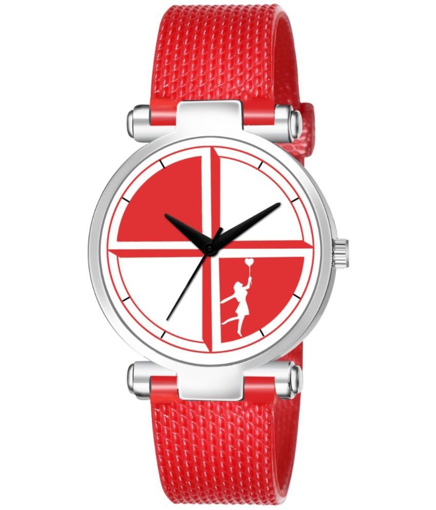     			REESKY Red Dial Analog Girls Watch ( Pack of 1 )