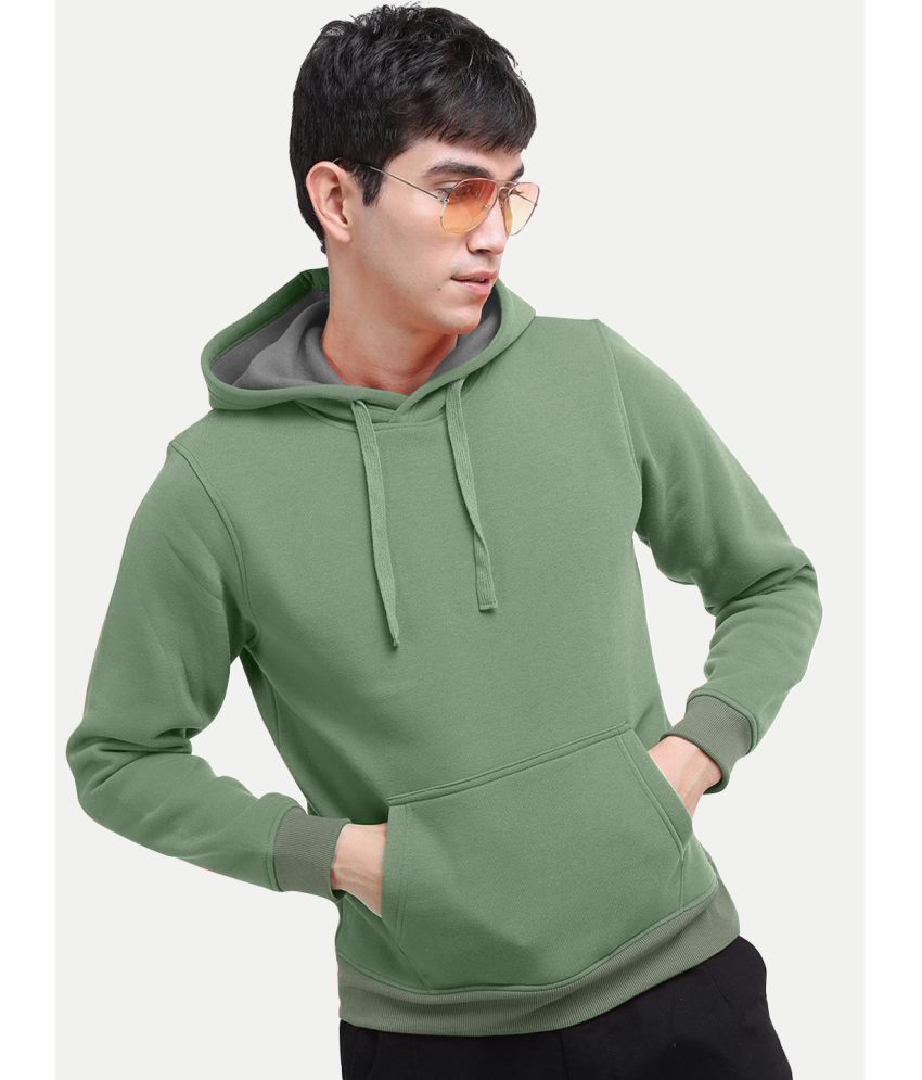     			Radprix Cotton Hooded Men's Sweatshirt - Green ( Pack of 1 )