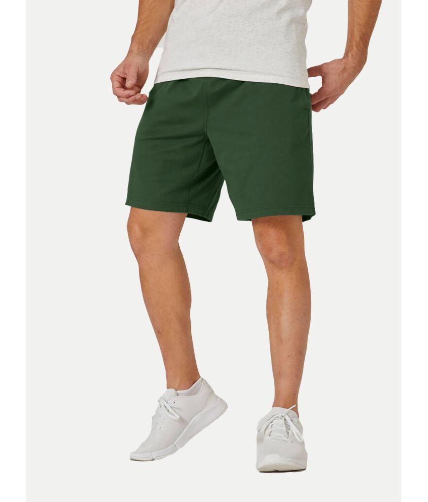     			Radprix Green Cotton Men's Shorts ( Pack of 1 )