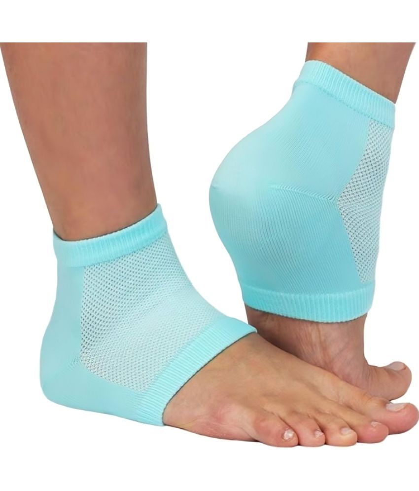     			Dust N Shine Silicone Gel Heel Socks For Dry Cracked Heels Repair, Foot Care Support Cushion With Spa Botanical Gel Pad