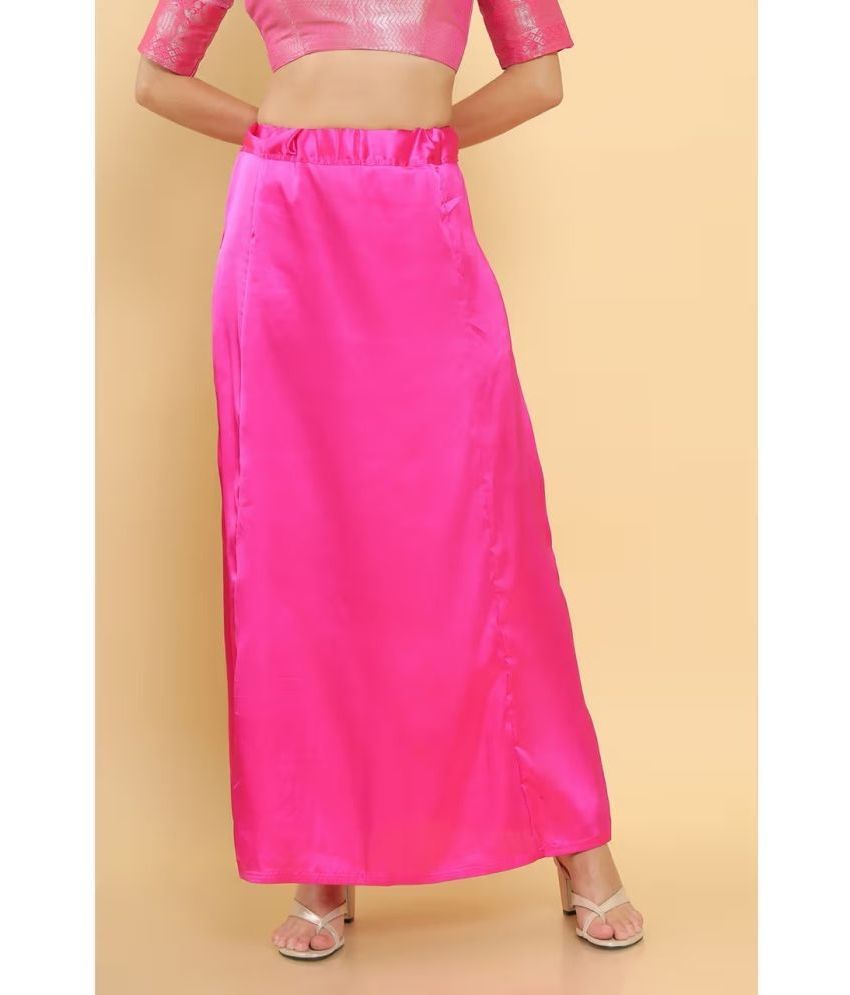     			kinu Pink Satin Petticoat - Single