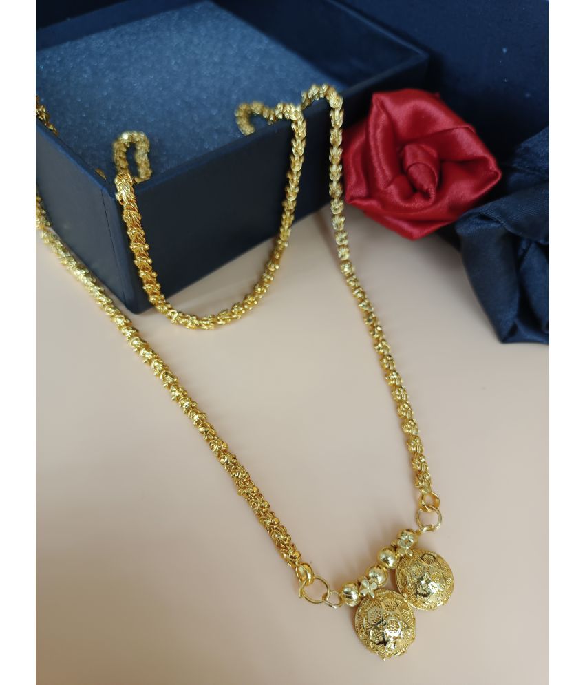     			shankhraj mall Golden Mangalsutra ( Pack of 1 )