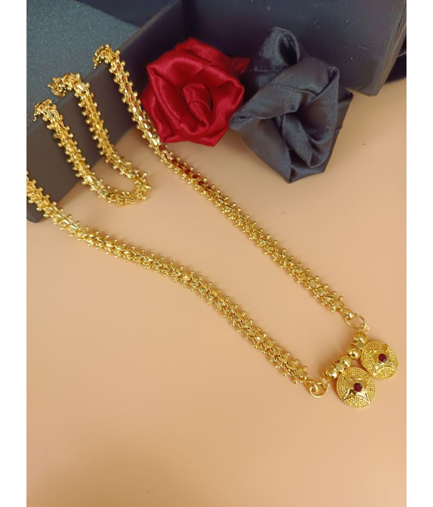     			shankhraj mall Golden Mangalsutra ( Pack of 1 )