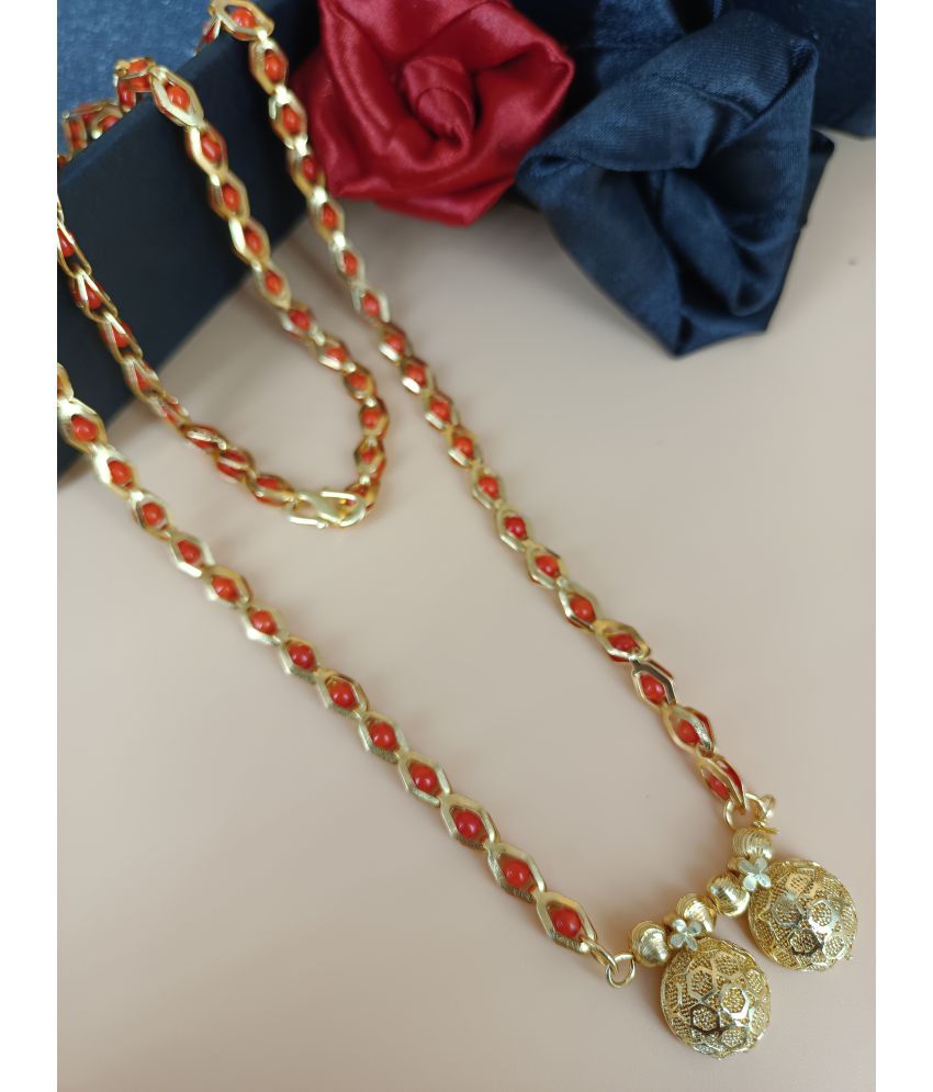     			shankhraj mall Golden Mangalsutra ( Pack of 1 )