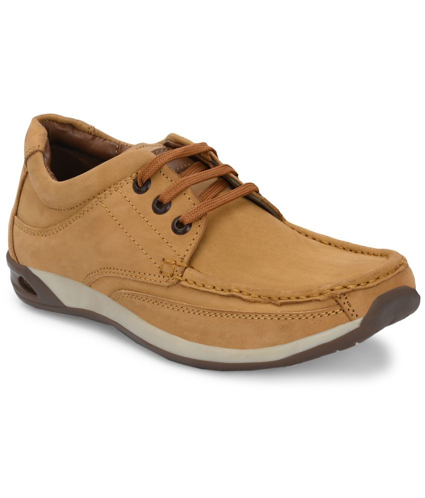     			viv LEATHETR TREKKING SHOE Brown Men's Boat Shoes