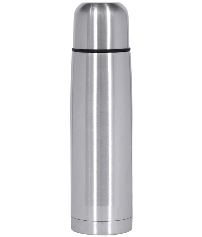     			ATIPRIYA Silver Stainless Steel Water Bottle 1000 mL ( Set of 1 )