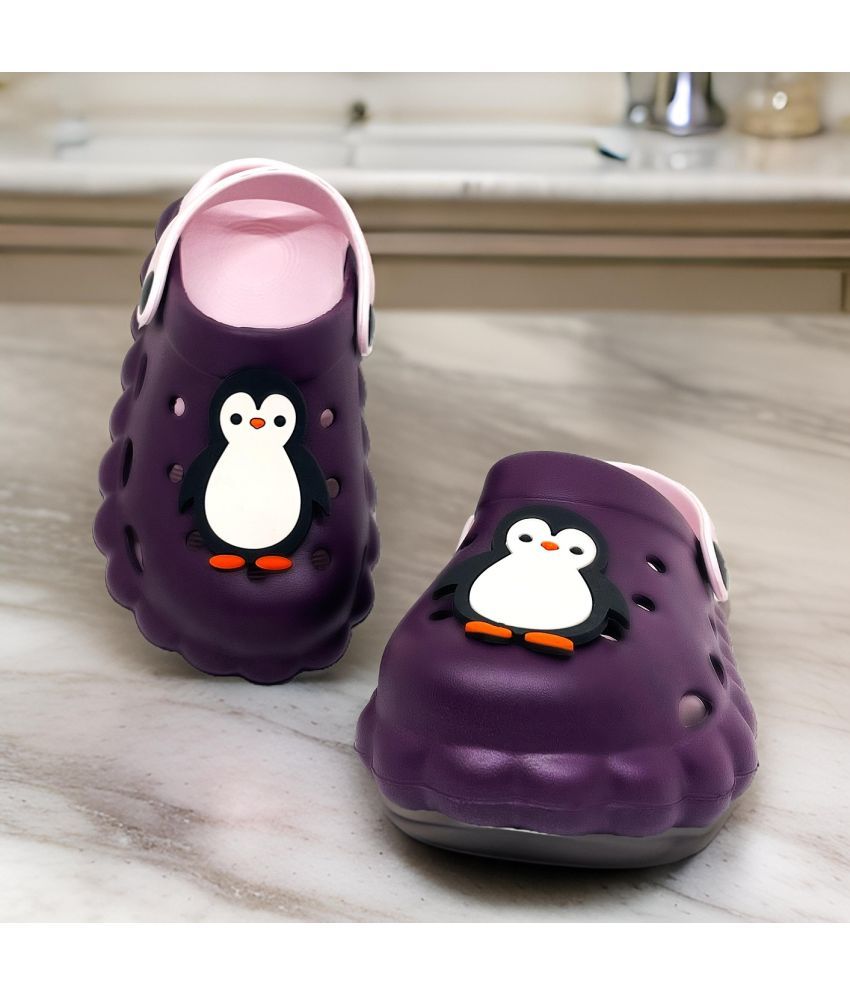     			FASMANIA - Purple Girl's Clogs ( 1 Pair )