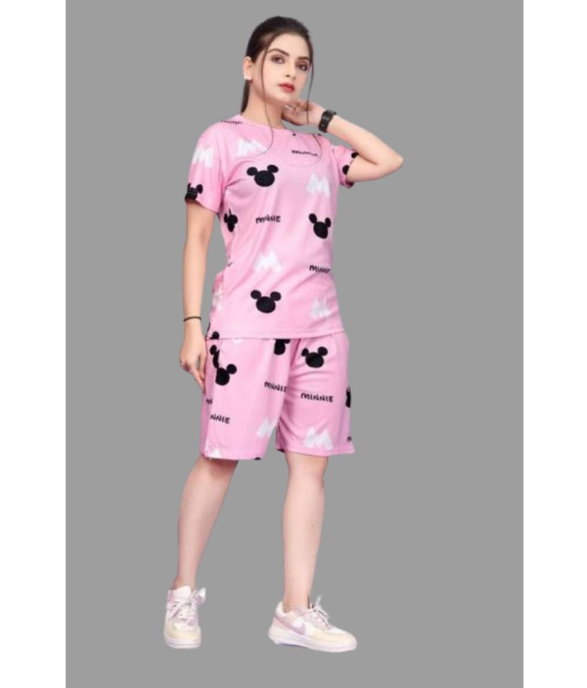     			Gangomi Multi Color Cotton Blend Women's Nightwear Nightsuit Sets ( Pack of 1 )