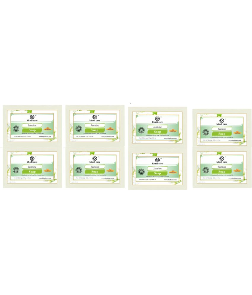     			Khadi Care Freshness Jasmine Soap for All Skin Type ( Pack of 8 )