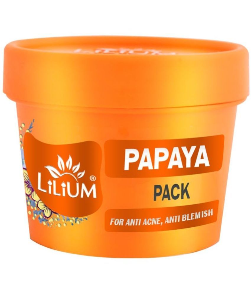     			Lilium Papaya Face Mask 100g, For Anti Acne, Anti Blemish, Nourishing, Flawless Glow, All Skin Type