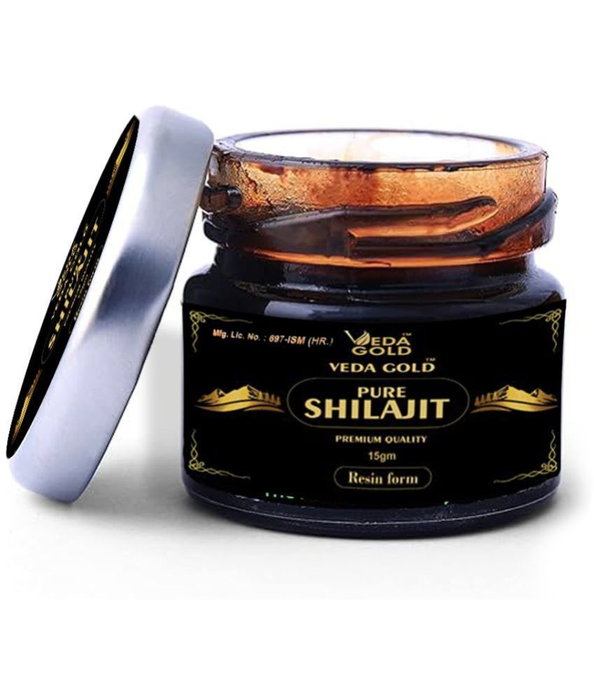     			Pure Himalayan Shilajit Resin - 15Gm, Veda Gold Pure Himalayan Shilajit