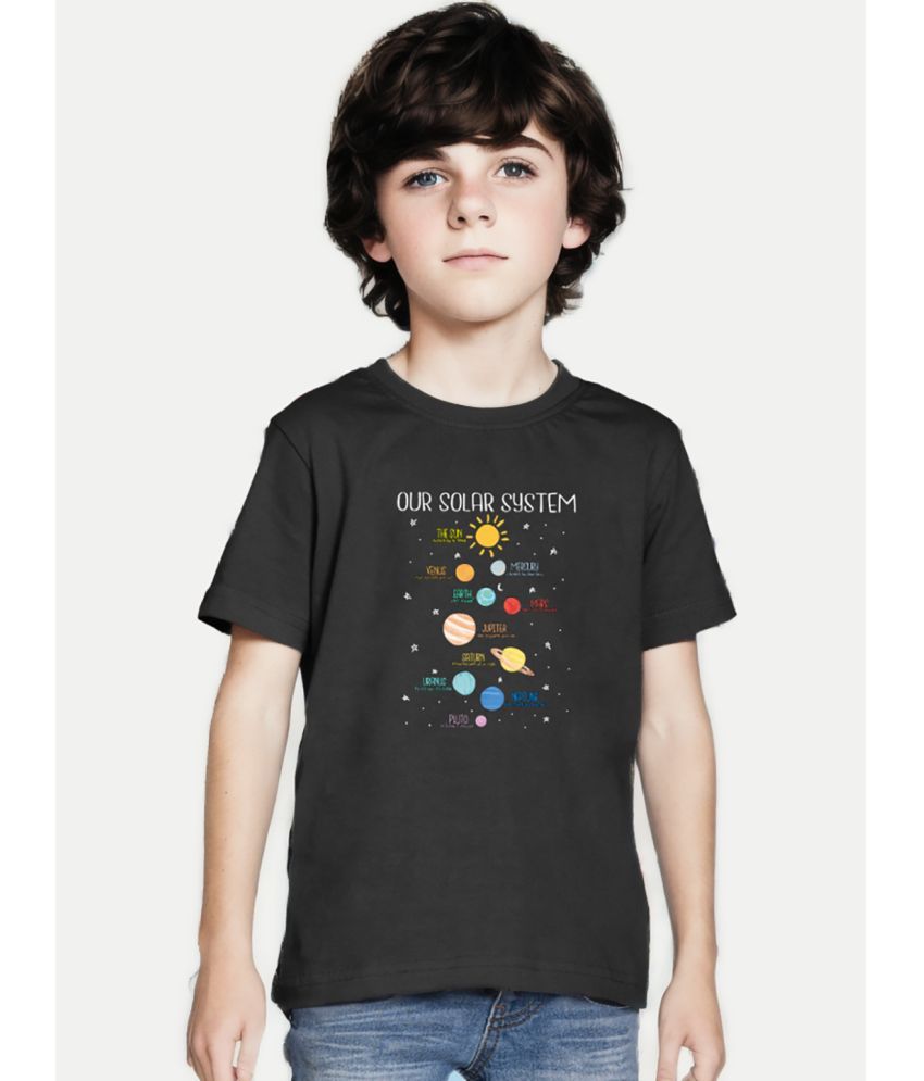     			Radprix Pack of 1 Boys Cotton Blend T-Shirt ( Black )