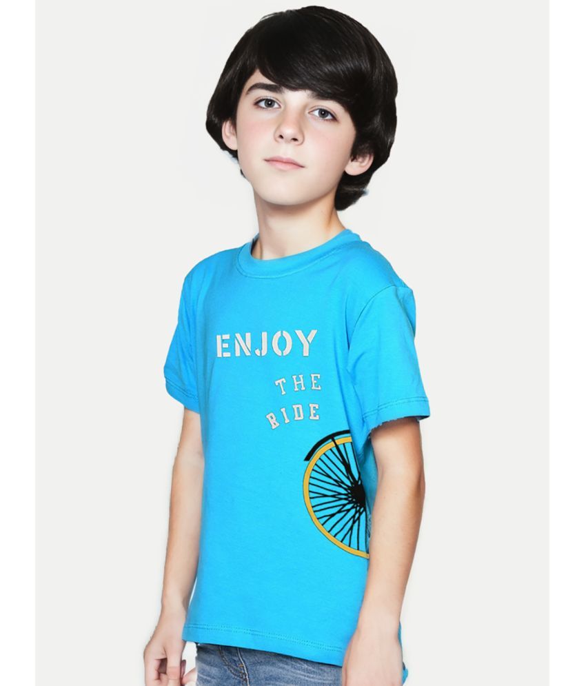     			Radprix Blue Cotton Blend Boy's T-Shirt ( Pack of 1 )