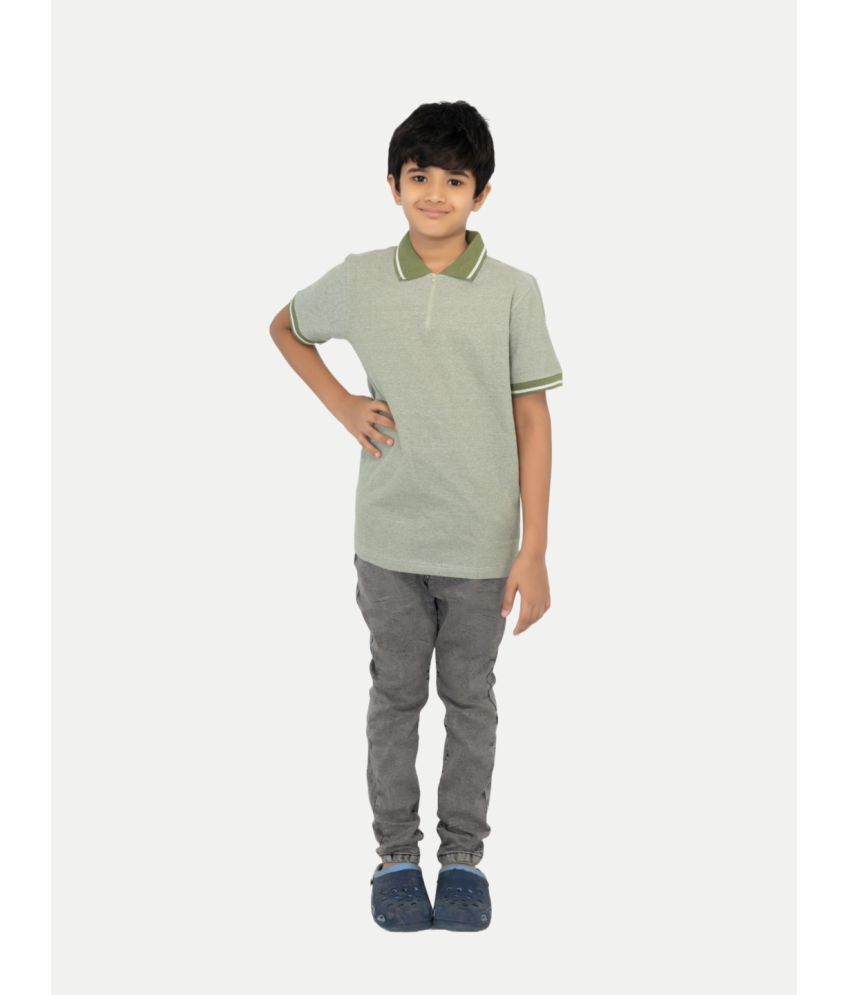     			Radprix Green Cotton Boy's Polo T-Shirt ( Pack of 1 )