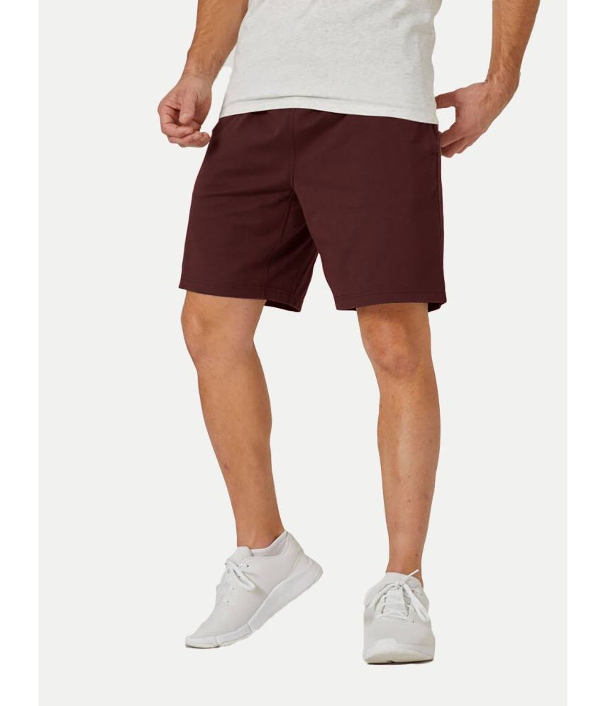     			Radprix Maroon Cotton Men's Shorts ( Pack of 1 )