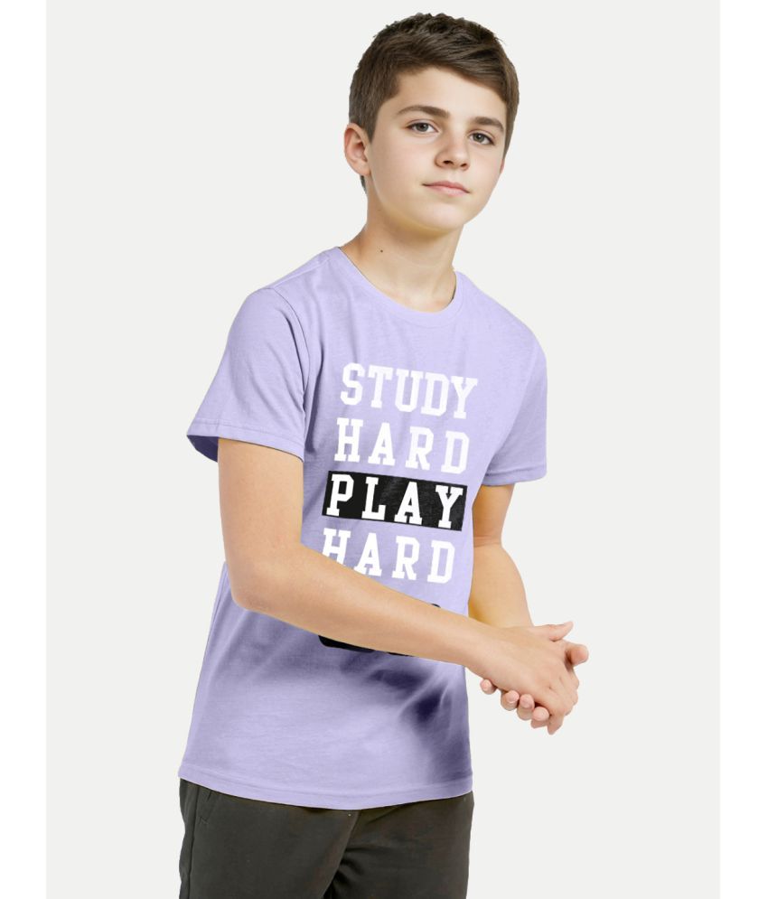     			Radprix Purple Cotton Boy's T-Shirt ( Pack of 1 )