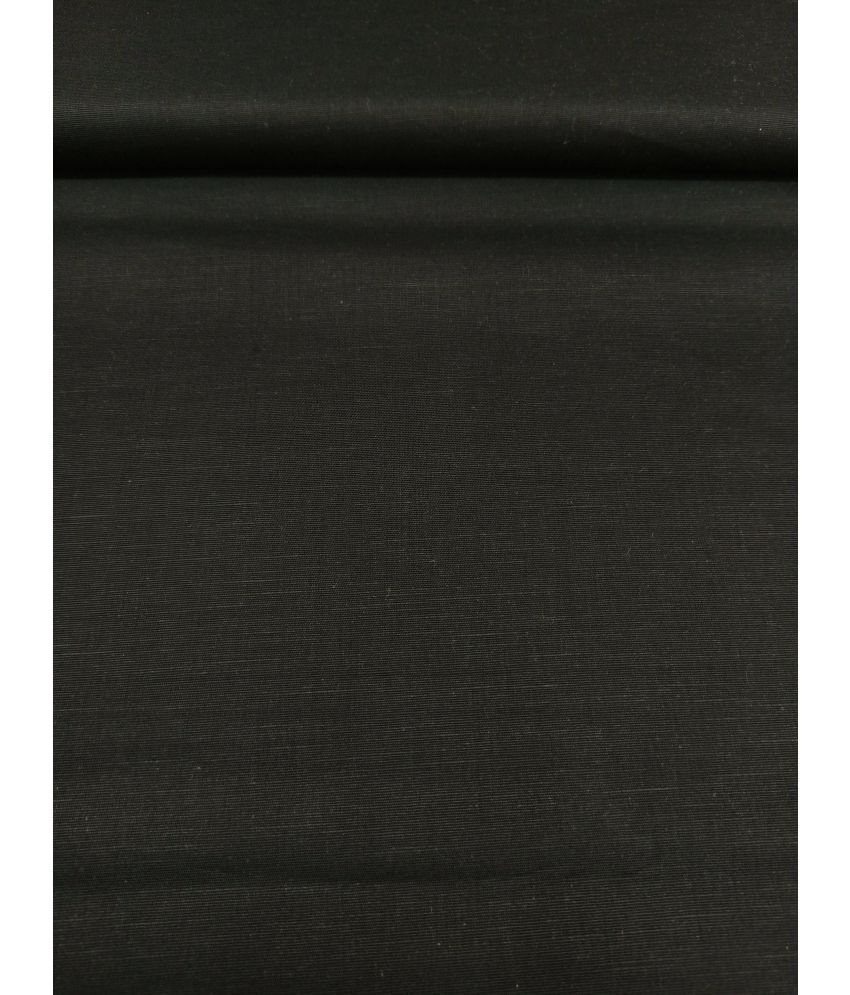     			Siyaram Black Cotton Men's Unstitched Shirt Piece ( Pack of 1 )