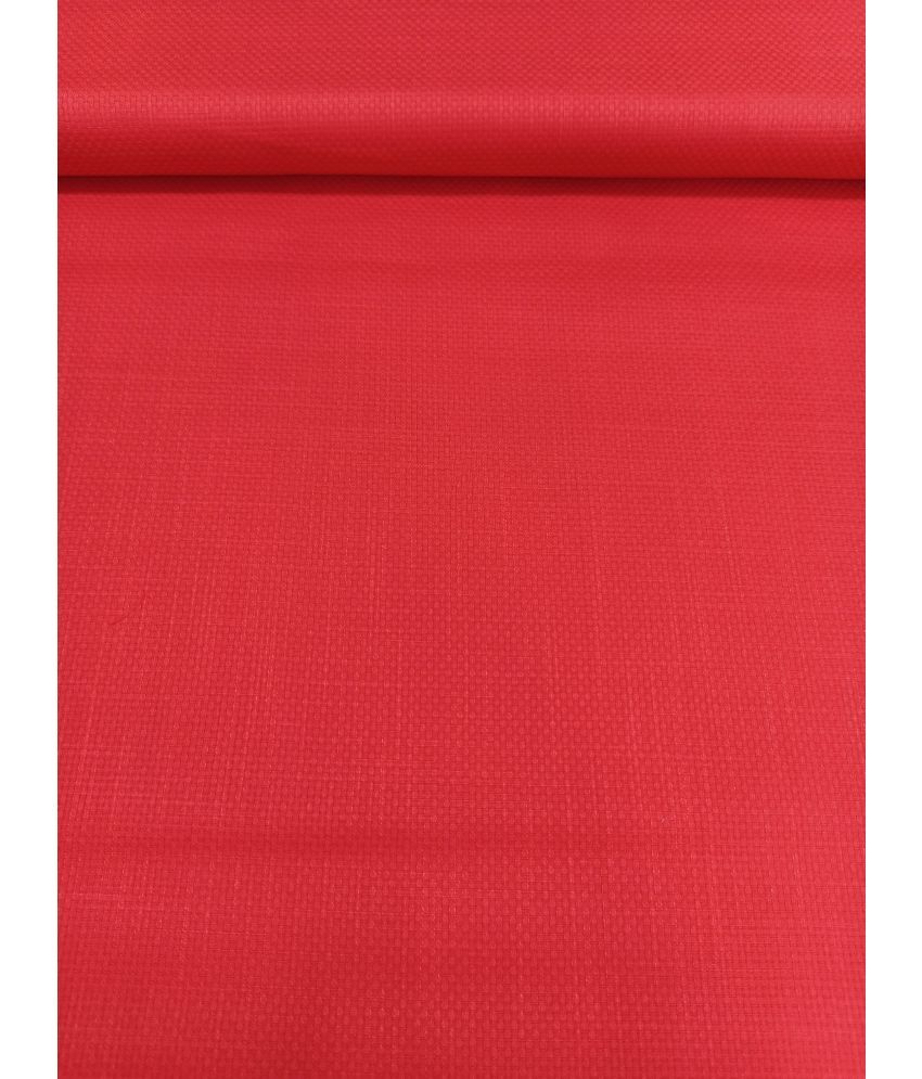     			Siyaram Red Cotton Men's Unstitched Shirt Piece ( Pack of 1 )