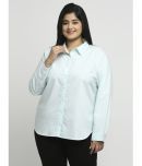 Style Quotient by NOI Blue Cotton Women's Shirt Style Top ( Pack of 1 )