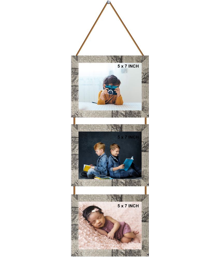     			Indianara Wood Multicolour Photo Frame Sets - Pack of 1