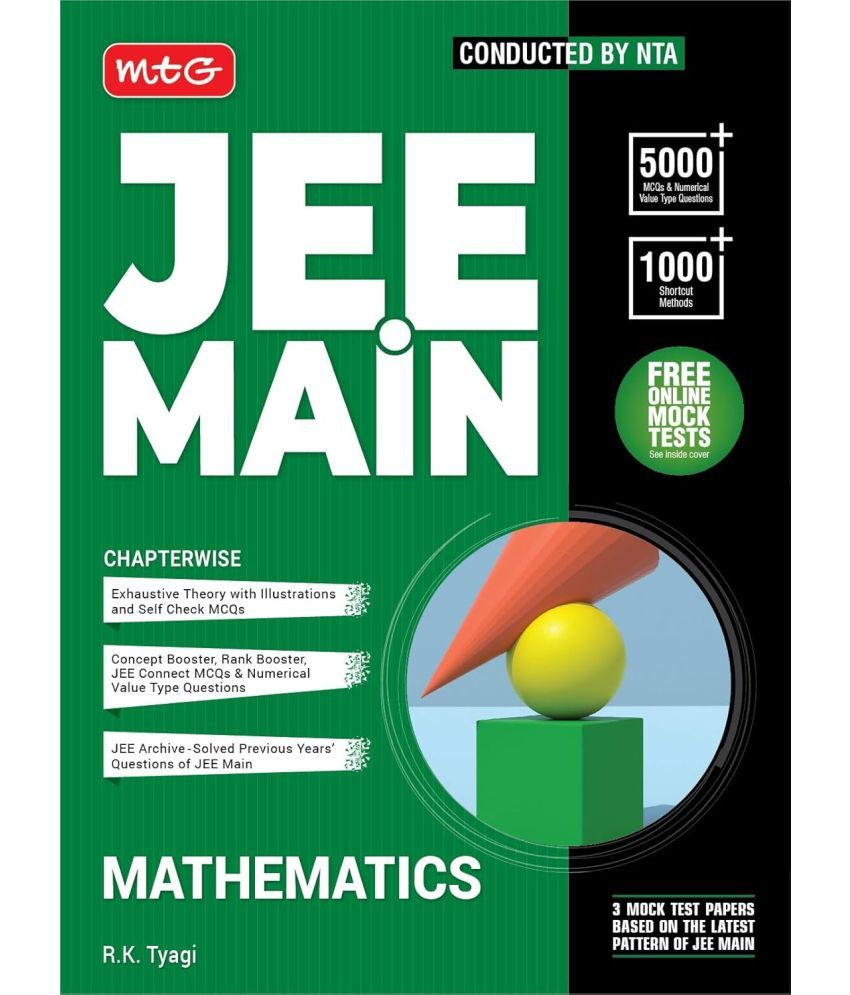     			MTG JEE Main Mathematics Chapterwise Theory with MCQs Book For 2025 Exam | Previous Year Solved Question Paper (PYQs), 1000+ Formulae, Derived Concepts & Free Online Mock Tests