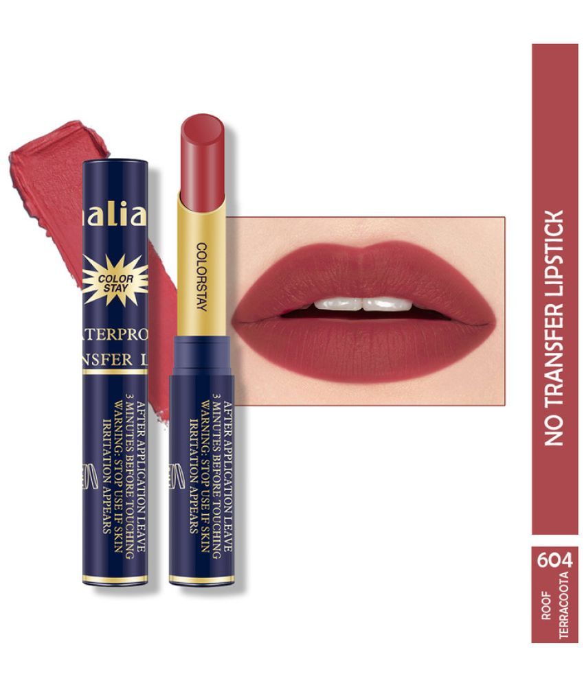     			Maliao Maroon Red Matte Lipstick 4