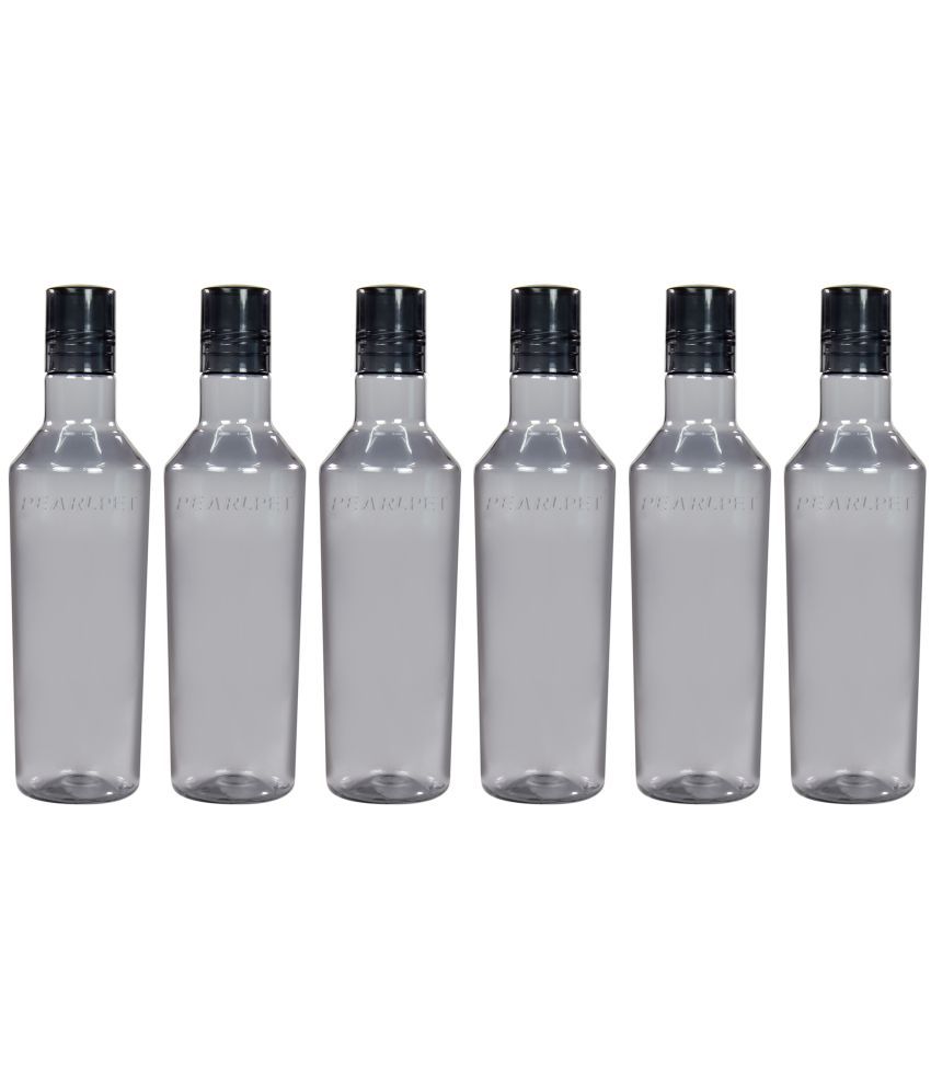     			PearlPet Nile-1000ML-GREY-6PCS Grey Plastic Water Bottle 1000 mL ( Set of 6 )