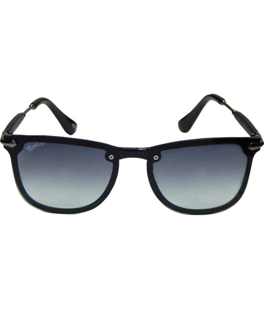     			Redex Black Rectangular Sunglasses ( Pack of 1 )