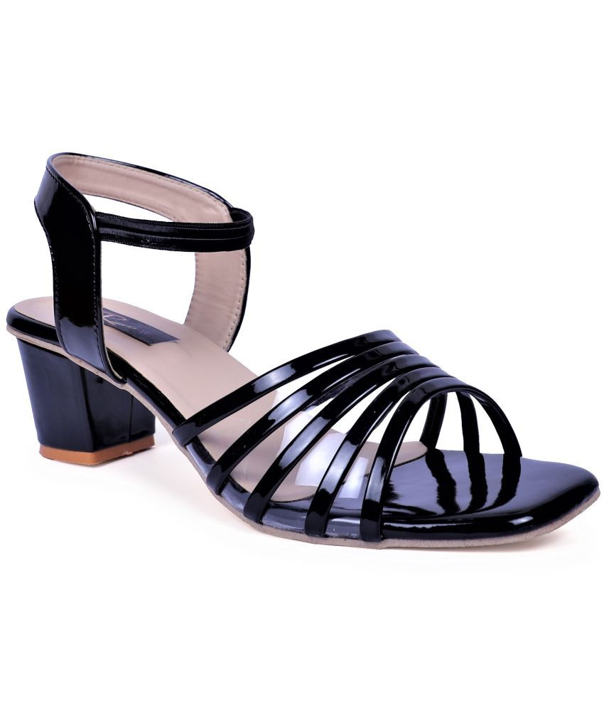     			Rimezs Black Women's Sandal Heels