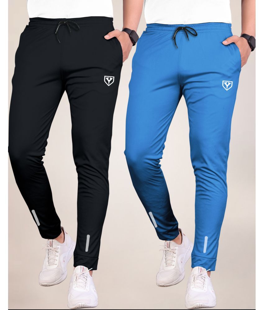     			Septem Multicolor Polyester Men's Sports Joggers ( Pack of 2 )