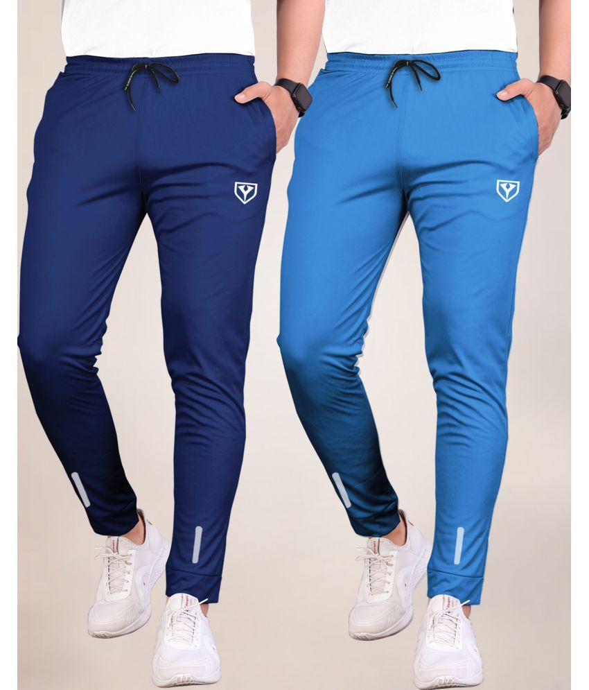     			Septem Navy Polyester Men's Joggers ( Pack of 2 )