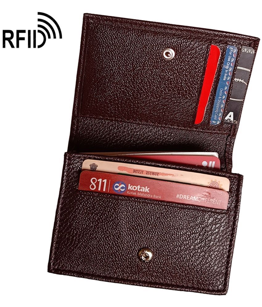     			Wingers Brown Faux Leather Men's RFID Wallet ( Pack of 1 )