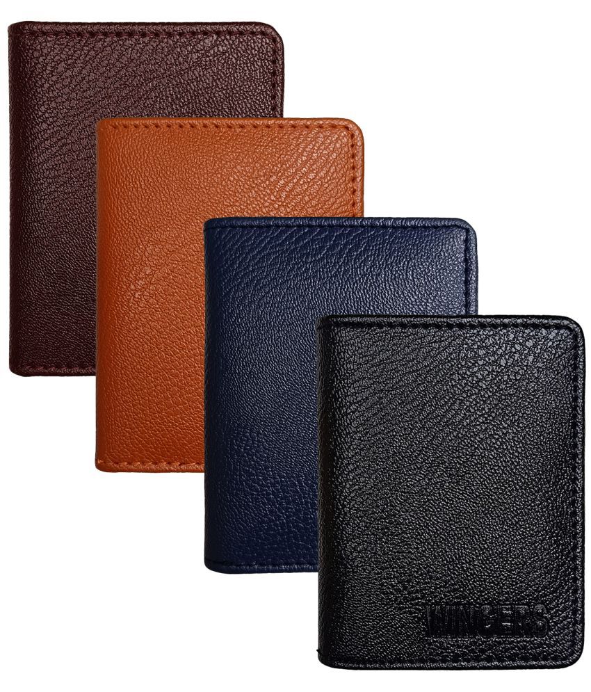     			Wingers PU Leather Unisex Travel Card Holder ( Pack of 1 )