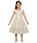 Aarika Cotton Fit And Flare Dress For Girls ( Pack of 1 , Cream )