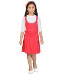 Aarika Cotton Blend Fit And Flare Dress For Girls ( Pack of 1 , White )