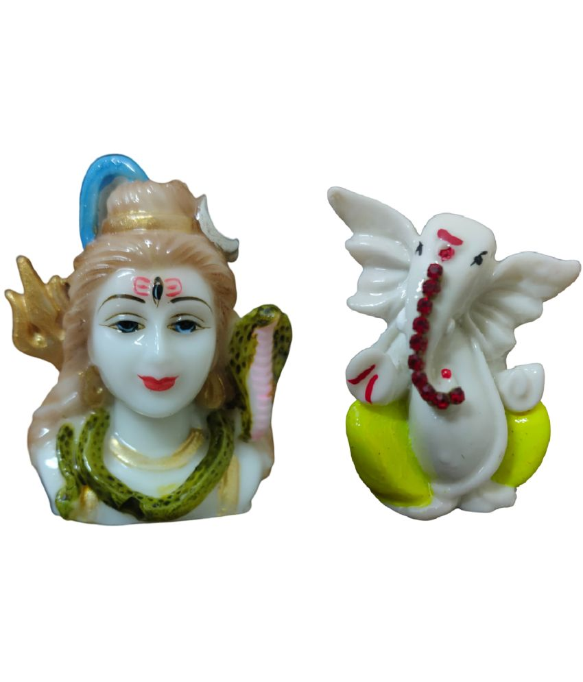     			ALLINONE Ceramic Lord Shiva Idol ( 7.5 cm )