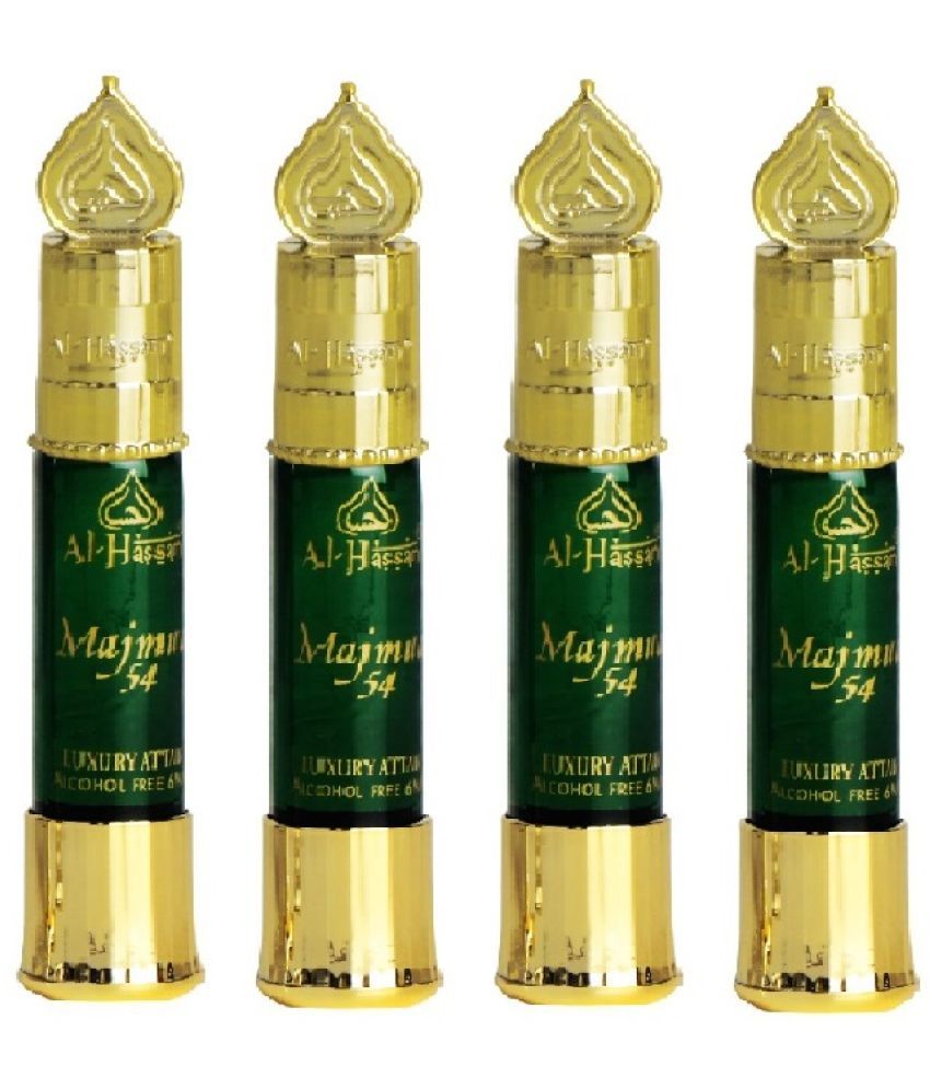     			Al - Hassan Majmua 54 Attar For Men & Women - Pack of 4 (6ml Each) Alcohol Free Attar