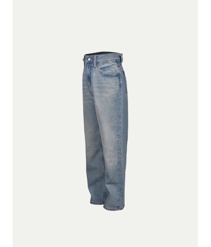     			Boys Navy Heavy-Washed Denim Pant