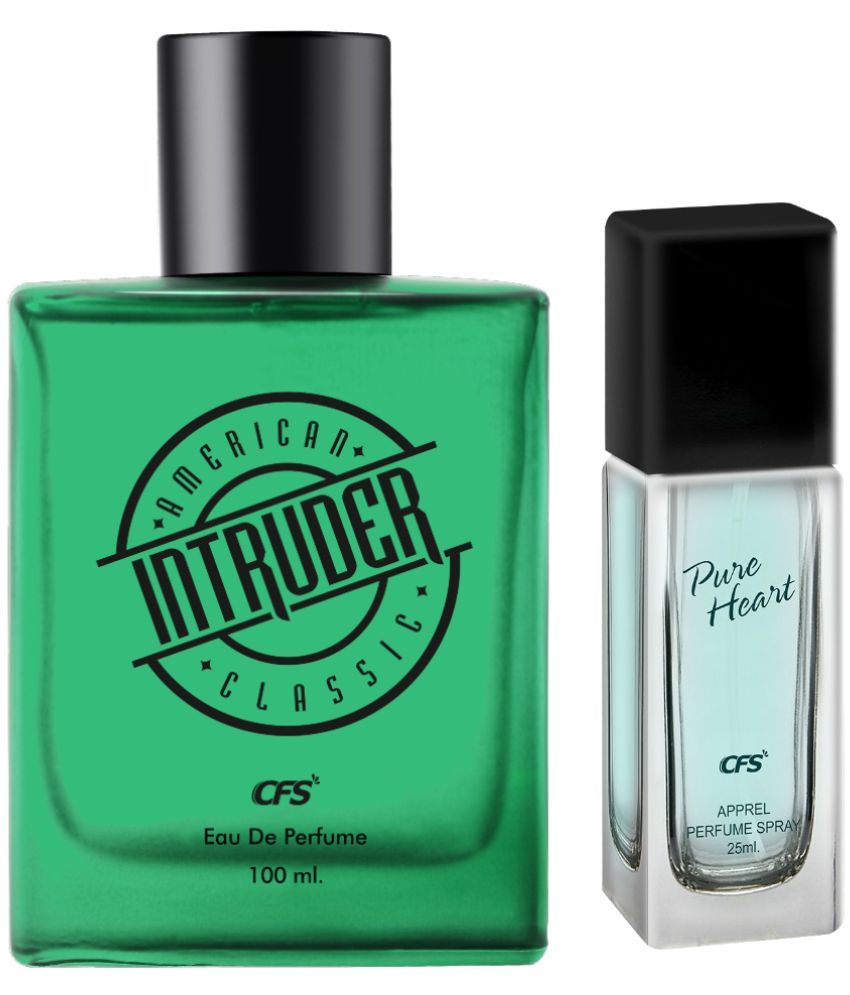     			CFS Intruder Green 100ml & Pure Heart Blue 25ml Long Lasting Best Perfume