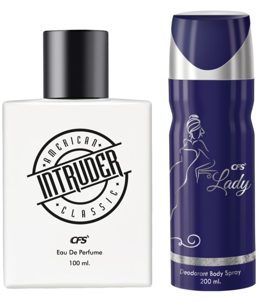     			CFS Intruder White 100ml EDP Long Lasting Perfume & Lady 200ml Deodorant Body Spray