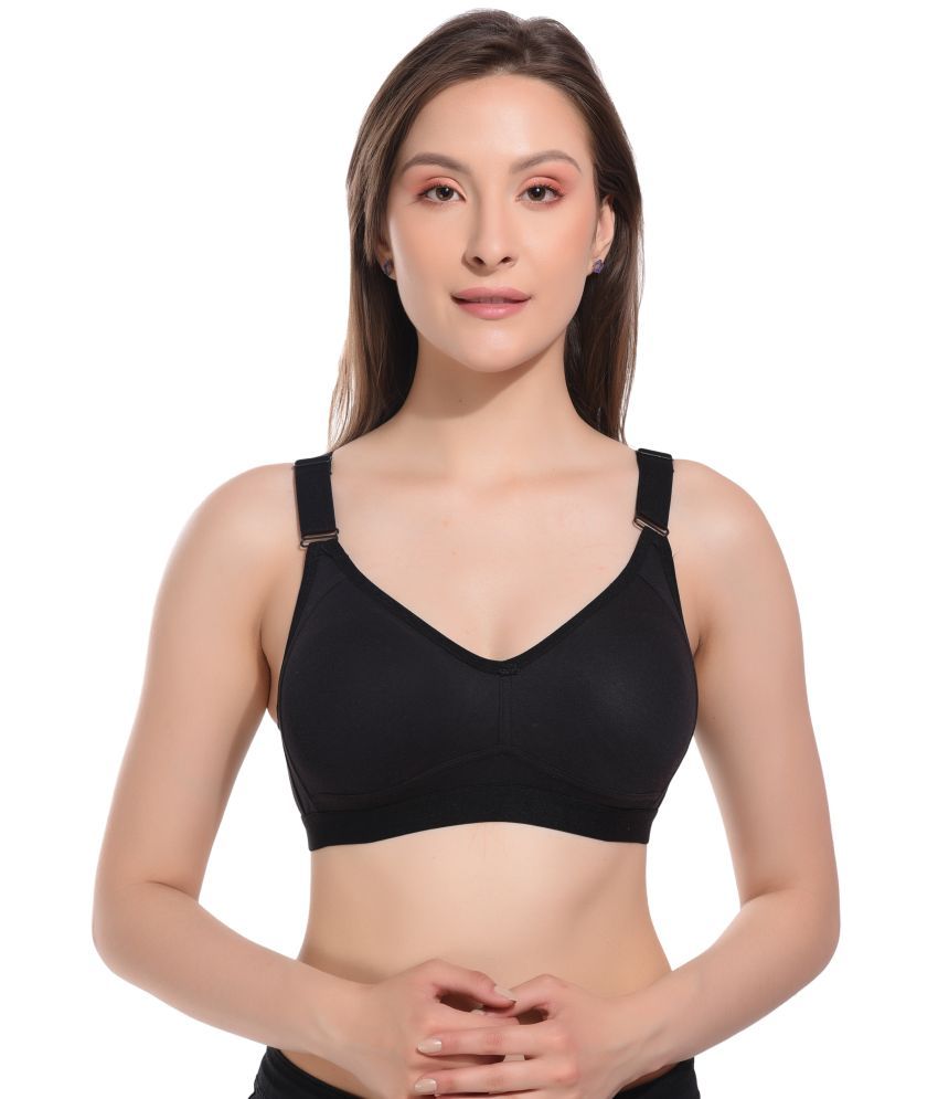     			Elina Black Cotton Non Padded Women's Minimizer Bra ( Pack of 1 )