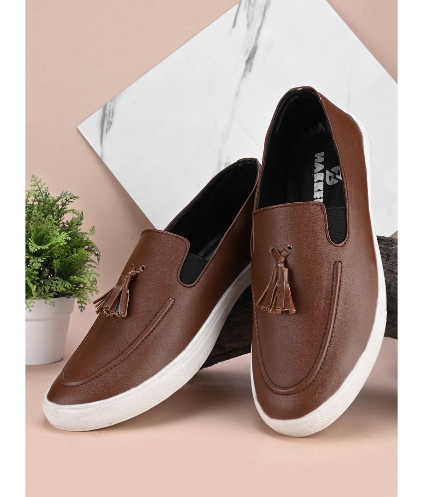     			Hakkel Brown Men's Slip-on Shoes