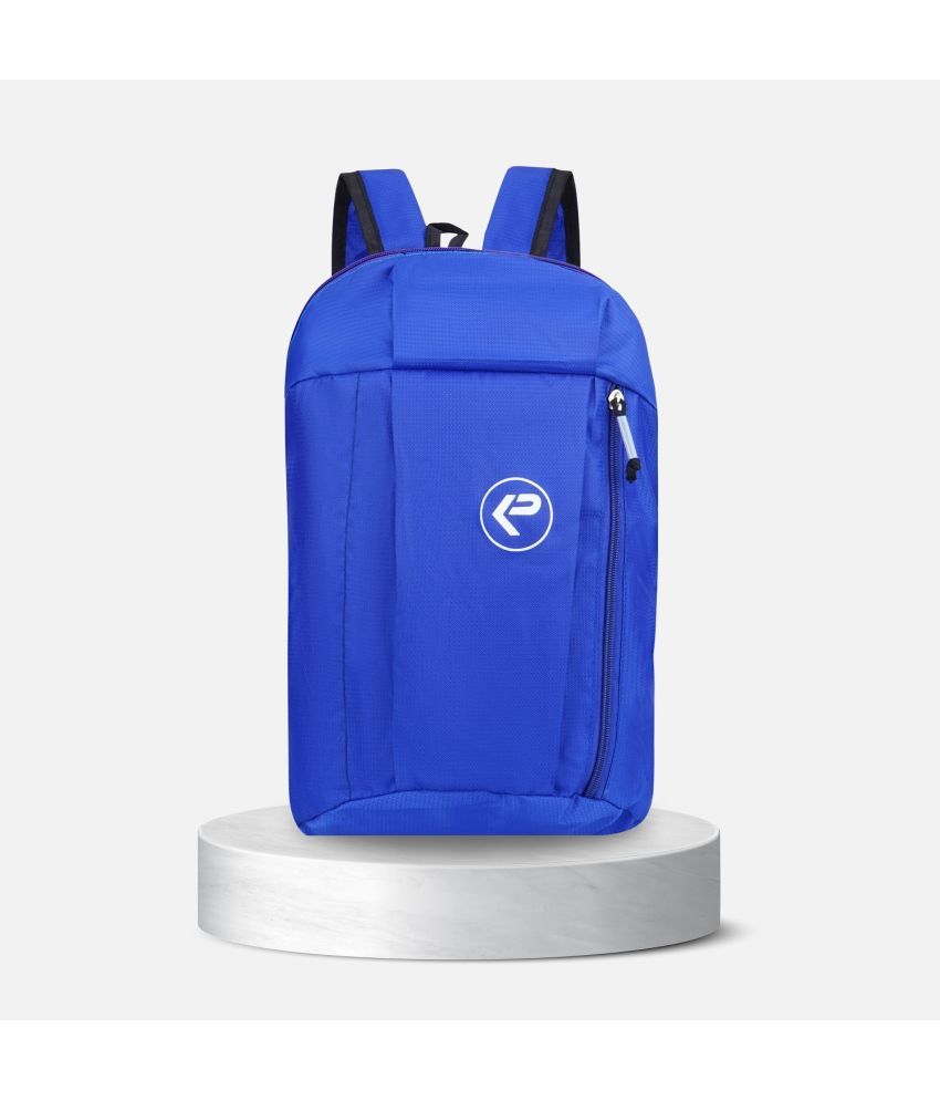     			KP Blue Polyester Backpack ( 20 Ltrs )