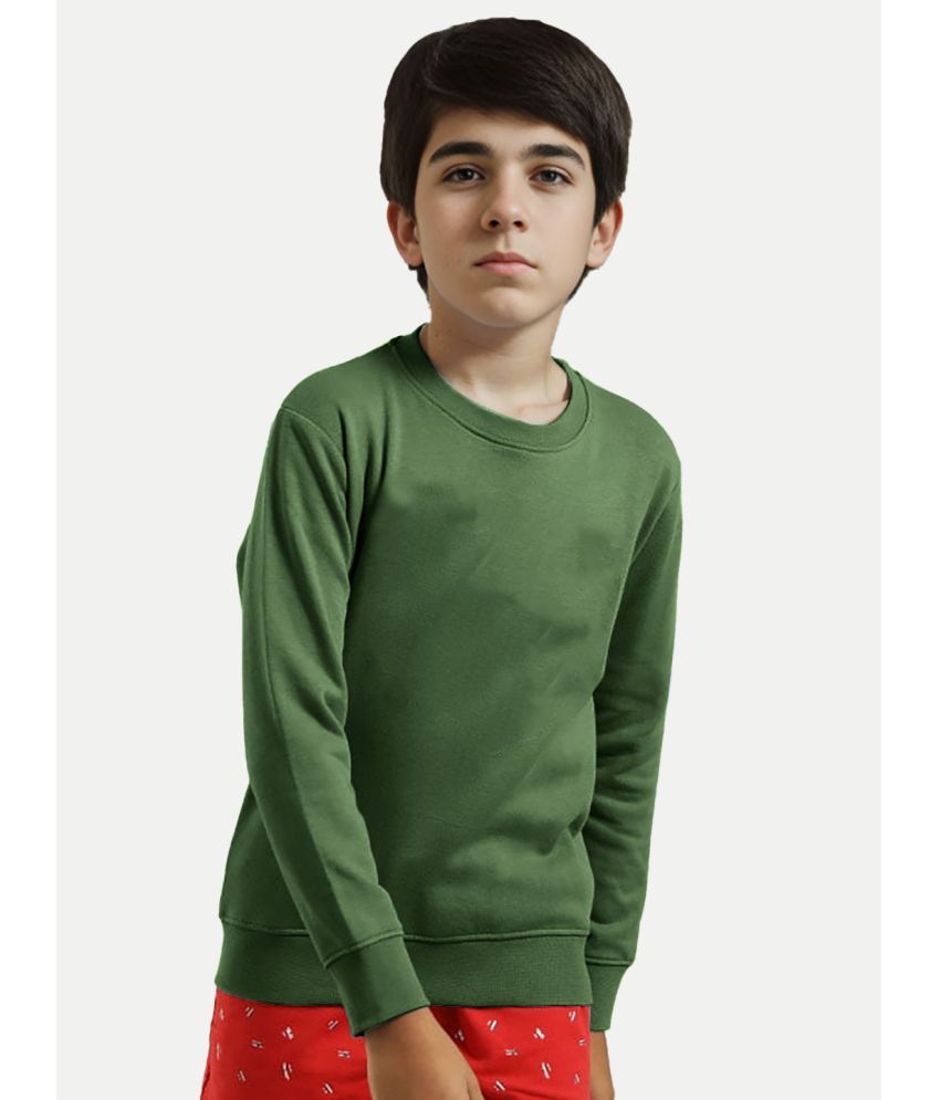     			Radprix Mint Green Cotton Boys Sweatshirt ( Pack of 1 )