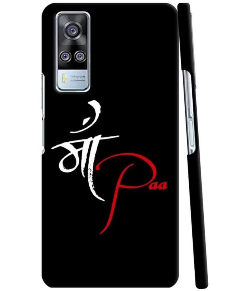     			T4U THINGS4U Black Printed Back Cover Polycarbonate Compatible For Vivo Y53S ( Pack of 1 )