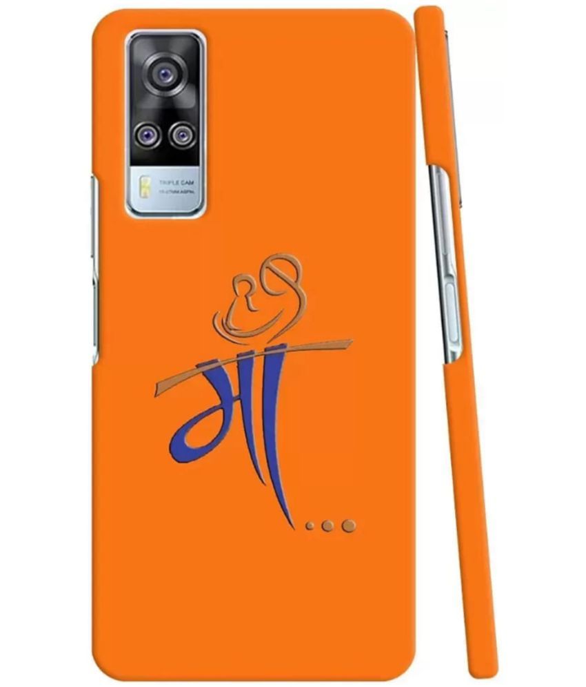     			T4U THINGS4U Orange Printed Back Cover Polycarbonate Compatible For Vivo Y53S ( Pack of 1 )