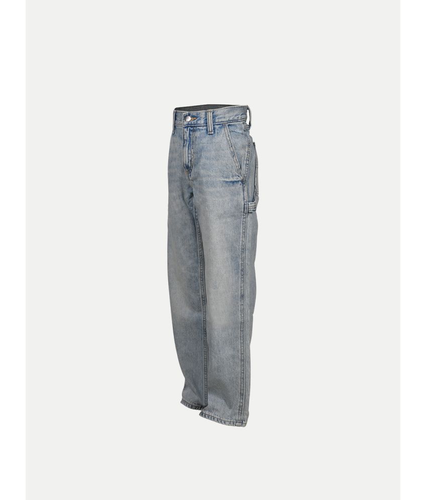     			Teen Boys Ice Blue Washed Denim Pant