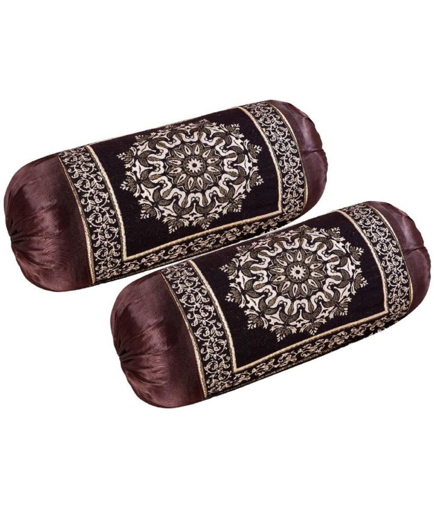     			GoCose Home Set of 2 Poly Cotton Bolster Covers