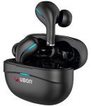 UBON BT 95 Bluetooth True Wireless (TWS) On Ear 30 Hours Playback Active Noise cancellation IPX4(Splash & Sweat Proof) Black